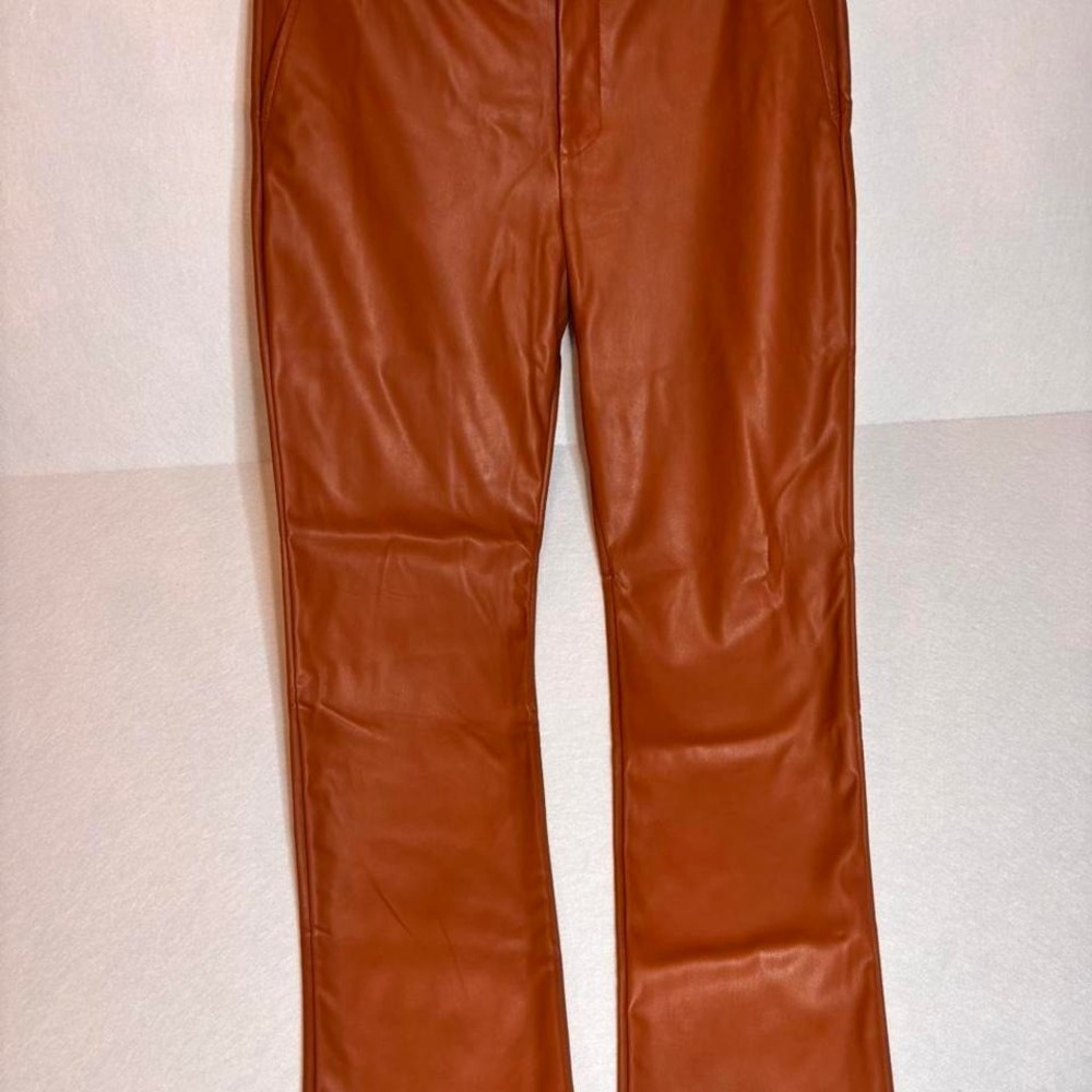 The Limited brown leather pants Size 14